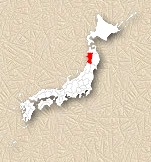 Location of Akita Prefecture in Japan